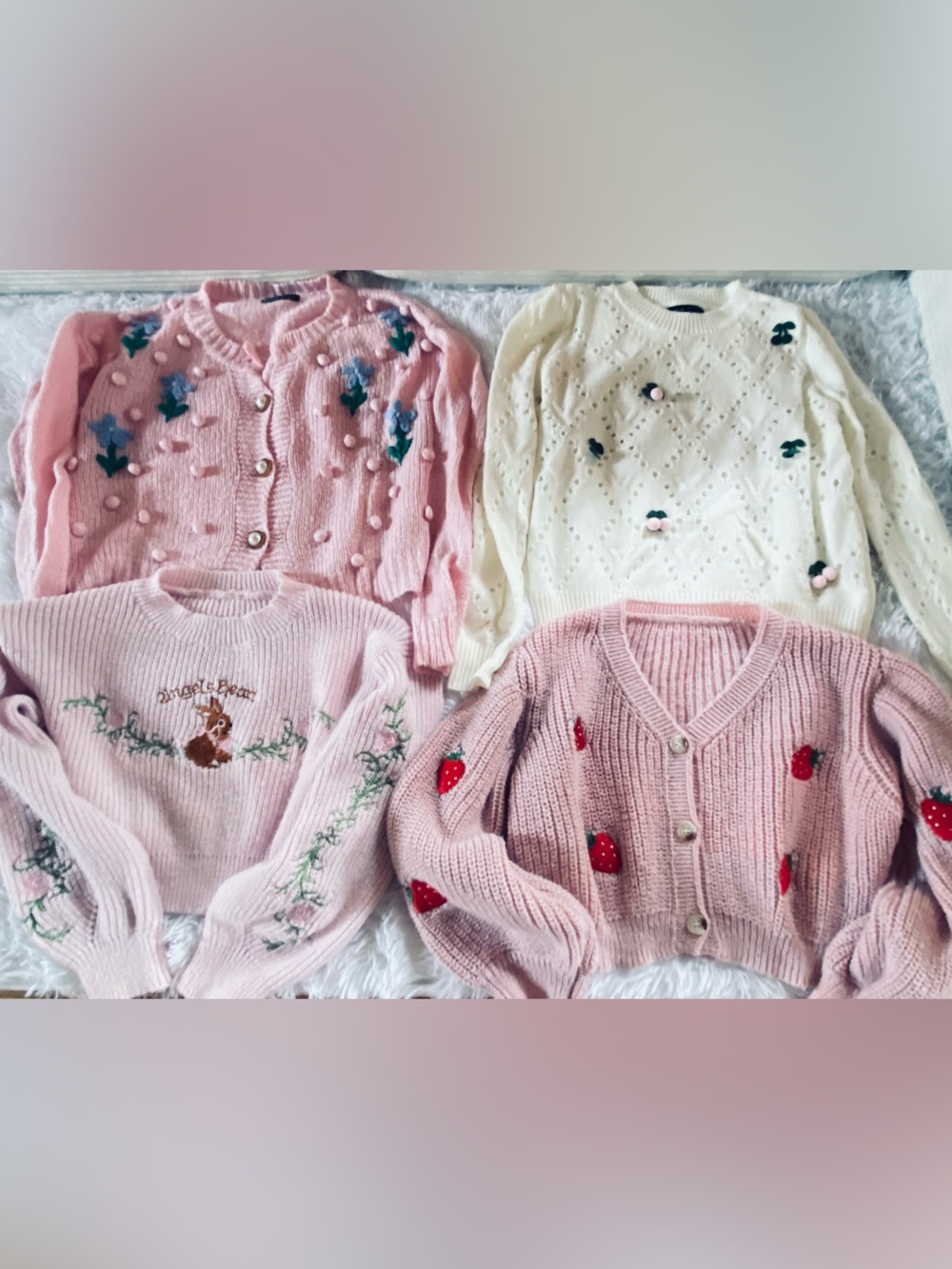 🩷 Romantic Knit Bundle 🌸
4 Sweaters • Soft Girl • Coquette • Balletcore, S adult - Picture 6 of 6